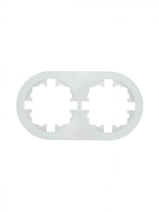 Фотография товара 'Lezard 744-0200-147 OSEN Рамка 2-ая б/вст белая круглая'