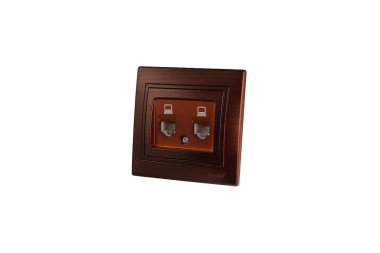 Фотография товара 'Lezard 701-0404-141 MIRA Розетка компьютерная двойная маун'