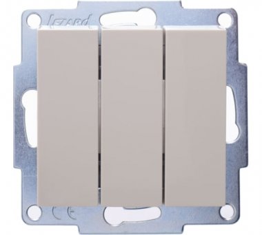 Фотография товара 'Lezard VESNA Выключатель тройной, 742-0388-109'