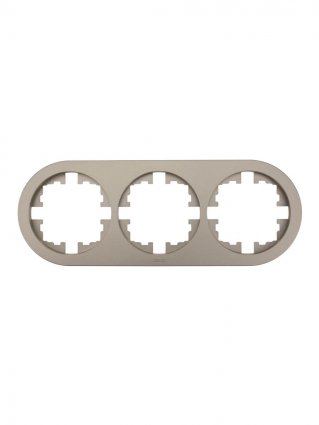 Фотография товара 'Lezard 744-3700-148 OSEN Рамка 3-ая б/вст титан круглая'