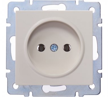 Фотография товара 'Lezard VESNA Розетка без заземления ПБТ, 742-0388-121B'