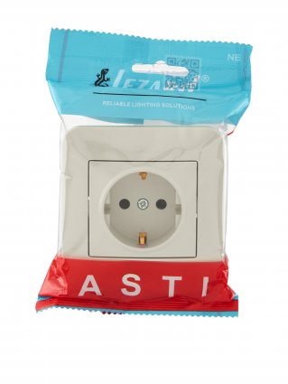 Фотография товара 'Lezard 7081-0303-124B ASTI Розетка с защитой от детей ПБТ'