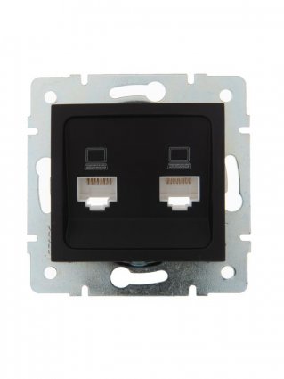 Фотография товара 'Lezard KARINA Розетка компьютерная двойная , 707-4288-141'