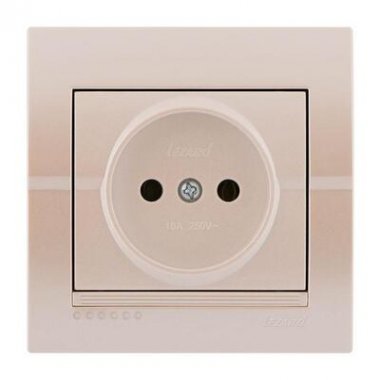 Фотография товара 'Lezard DERIY Розетка без заземления, 702-3030-121B'