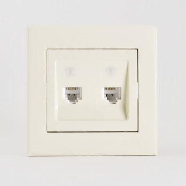 Фотография товара 'Lezard RAIN Розетка телефонная 2-ая евро, 703-0303-138'