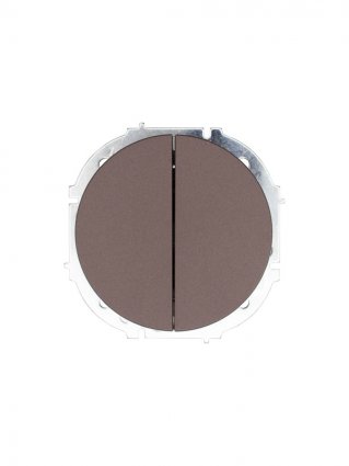 Фотография товара 'Lezard 743-7388-101 OSEN Выключатель двойной шоколад'