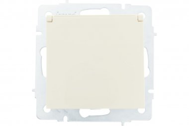 Фотография товара 'Lezard 742-0388-123 VESNA Розетка с/з с крышкой керамика'