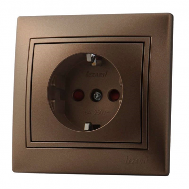 Фотография товара 'Lezard 701-3131-124 MIRA Розетка с защитой от детей керамика'