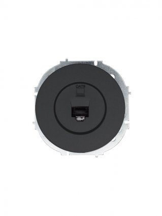 Фотография товара 'Lezard 743-4288-140 OSEN Розетка компьютерная чёрный бархат'