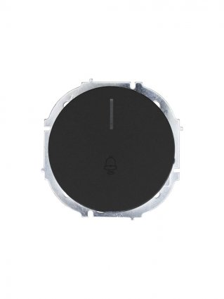 Фотография товара 'Lezard 743-4288-108 OSEN Кнопка звонка с подсветкой чёрный бархат'