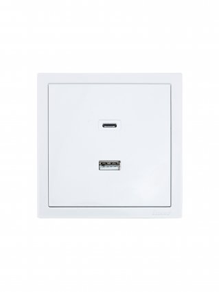 Фотография товара 'Lezard 704-0288-192TC ZIMA Розетка TC+ USB разъем'