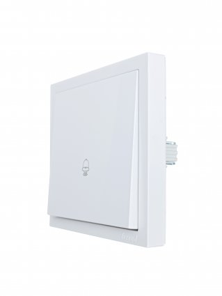 Фотография товара 'Lezard 704-0288-103QC ZIMA Кнопка звонка белый безвинтовой зажим/клемма'