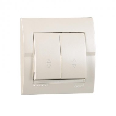 Фотография товара 'Lezard DERIY Выключатель проходной двойной, 702-3030-106'