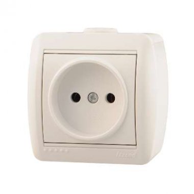 Фотография товара 'Lezard NATA Розетка без заземления керамика, 710-0200-121'