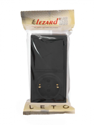 Фотография товара 'Lezard 752-4200-170BAP LETO Выключатель и розетка с/з'