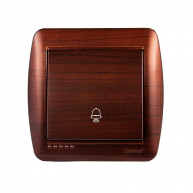 Фотография товара 'Lezard 711-0500-103 DEMET Кнопка звонка махагон'