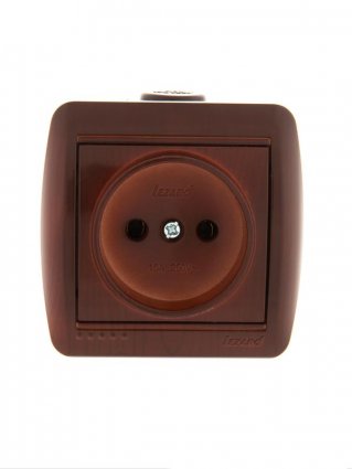 Фотография товара 'Lezard NATA Розетка без заземления керамика, 710-0600-121'