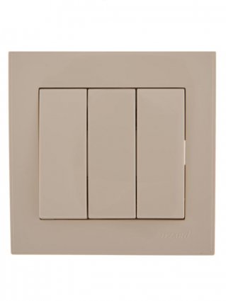 Фотография товара 'Lezard RAIN Выключатель тройной, 703-0303-109'