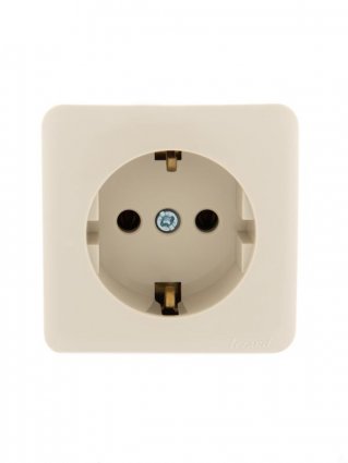 Фотография товара 'Lezard VIOLA Розетка с заземлением керамика, 751-0300-122'