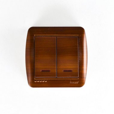 Фотография товара 'Lezard DEMET Выключатель двойной с подсветкой, 711-0500-112'