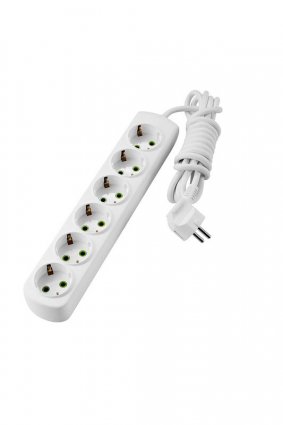 Фотография товара 'Lezard LETITIA Удлинитель с заземлением 6 входа 3 метра, 721-0603-601'