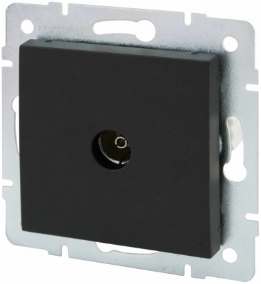 Фотография товара 'Lezard 703-4288-129 RAIN Розетка ТВ прох-я цв. черный бархат'