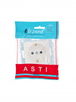 Фотография товара 'Lezard 7081-0388-124B ASTI Розетка с защитой от детей ПБТ'