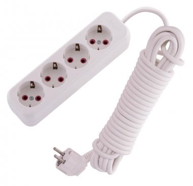 Фотография товара 'Lezard LILA Удлинитель с заземлением 4 входа 7 метров, 720-0407-401'