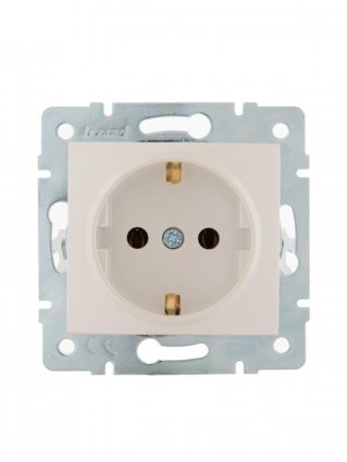 Фотография товара 'Lezard KARINA Розетка с заземлением керамика, 707-3088-122'