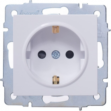 Фотография товара 'Lezard 742-4388-124 VESNA Розетка с защитой от детей керамика'