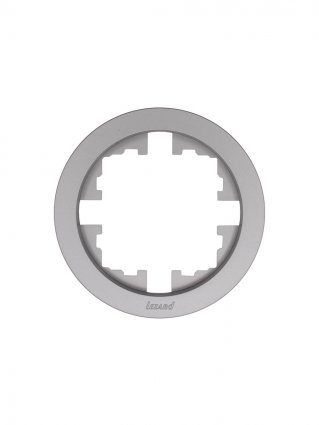 Фотография товара 'Lezard 744-7400-146 OSEN Рамка 1-ая б/вст серый матовый круглая'