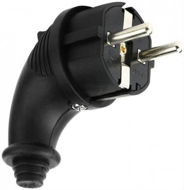 Фотография товара 'Lezard Вилка угловая 2Р+РЕ 1х16А 220-240V, 106-0400-0108/108'