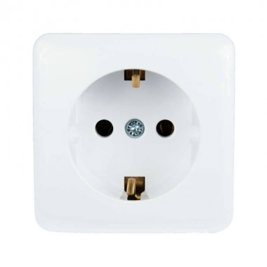 Фотография товара 'Lezard VIOLA Розетка с заземлением керамика, 751-0200-122'