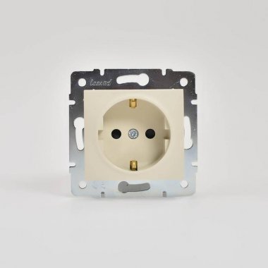 Фотография товара 'Lezard KARINA Розетка с защитой от детей ПБТ , 707-0388-124B'