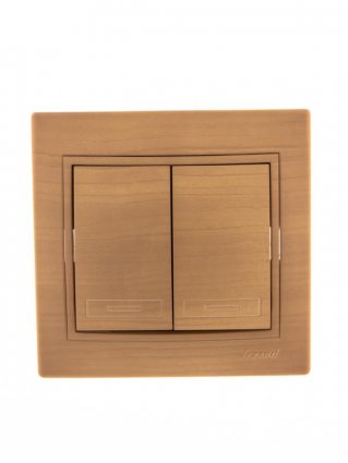 Фотография товара 'Lezard MIRA Выключатель двойной, 701-4747-101'