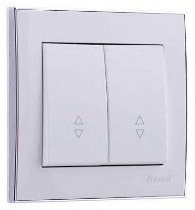 Фотография товара 'Lezard RAIN Выключатель проходной двойной, 703-0225-106'