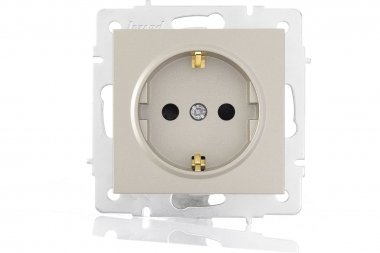 Фотография товара 'Lezard 742-3788-124 VESNA Розетка с защитой от детей керамика'