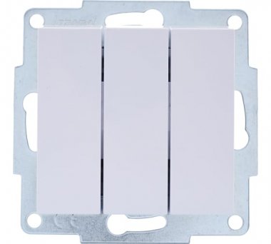 Фотография товара 'Lezard VESNA Выключатель тройной, 742-0288-109'