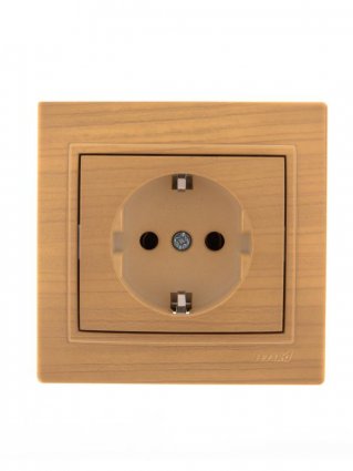 Фотография товара 'Lezard MIRA Розетка с заземлением керамика, 701-4747-122'