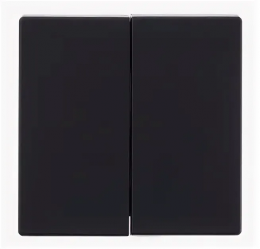 Фотография товара 'Lezard 703-4288-101 RAIN Выключатель 2-й цв. черный бархат'
