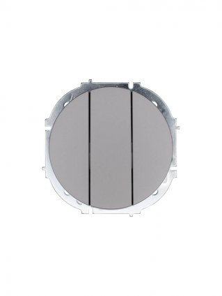 Фотография товара 'Lezard 743-7488-109 OSEN Выключатель тройной серый матовый'