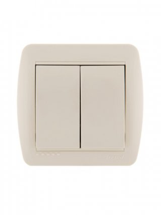 Фотография товара 'Lezard DEMET Выключатель двойной, 711-0300-101'