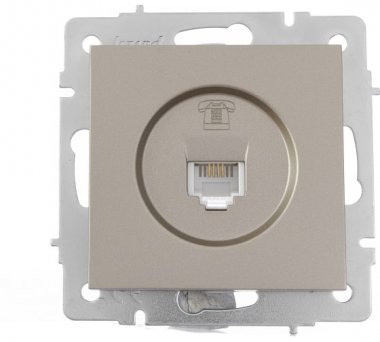 Фотография товара 'Lezard VESNA Розетка телефонная евро, 742-3788-137'