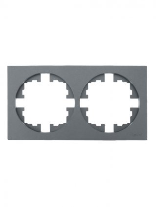 Фотография товара 'Lezard 743-7400-147 OSEN Рамка 2-ая б/вст серый матовый'