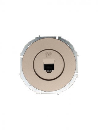 Фотография товара 'Lezard 743-3788-137 OSEN Розетка телефонная евро титан'