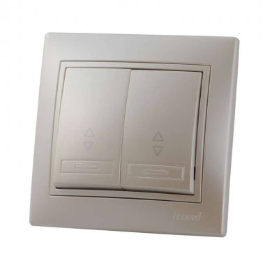 Фотография товара 'Lezard MIRA Выключатель проходной двойной, 701-3030-106'