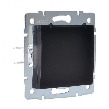 Фотография товара 'Lezard KARINA Розетка с заземлением с крышкой ПБТ, 707-4288-123B'