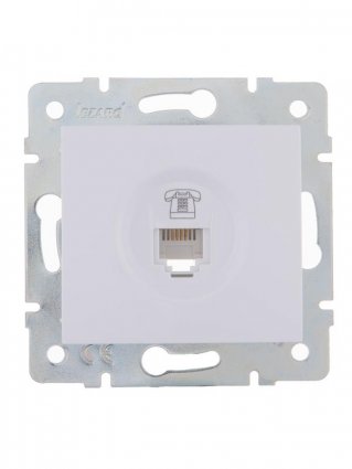 Фотография товара 'Lezard KARINA Розетка телефонная евро, 707-0288-137'