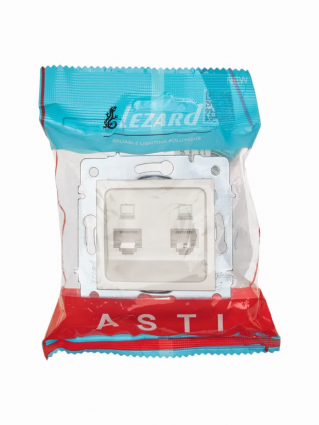 Фотография товара 'Lezard 7081-3030-141 ASTI Розетка компьютерная двойная'