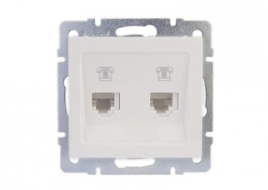 Фотография товара 'Lezard RAIN Розетка телефонная 2-ая евро, 703-0288-138'